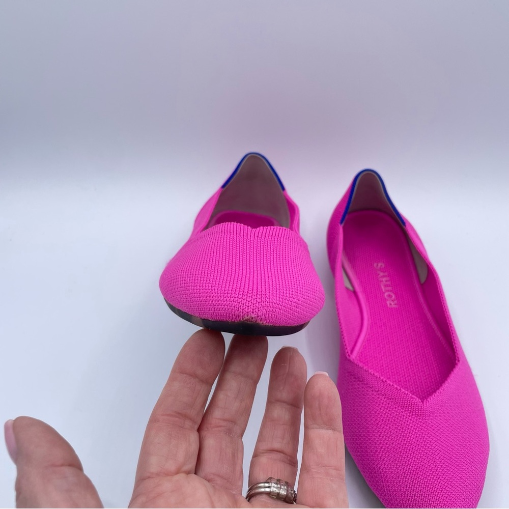 Rothy’s The Point II Flats 10 Pink - Picture 5 of 16